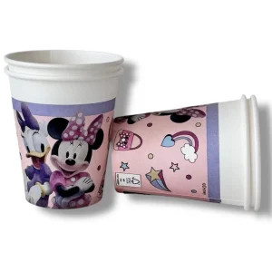 Minnie Junior Pappkopper, 8 stk