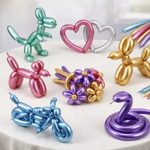 100 Figurballonger og Ballongpumpe