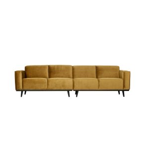 Statement 4 seter sofa honey velvet