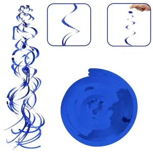 Kongeblå Swirls, 6 stk