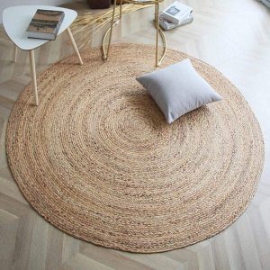 Juteteppe Sol 110 cm rund